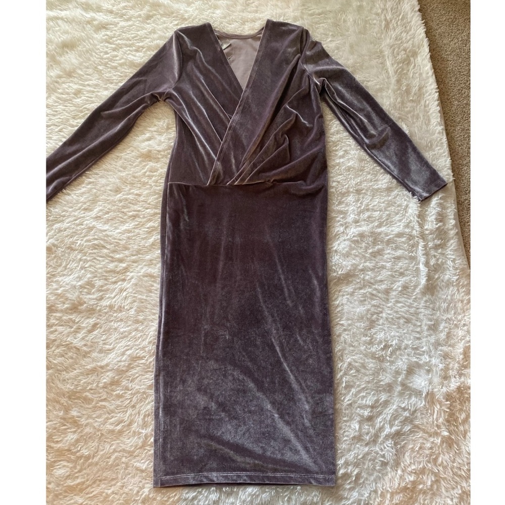 Champagne Velvet ASOS Dress